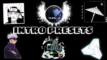 INTRO/LOGO PRESETS PART 17!! || ALIGHT MOTION