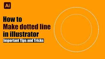 How to Make a Dotted Line in illustrator | Illustrator Tutorial