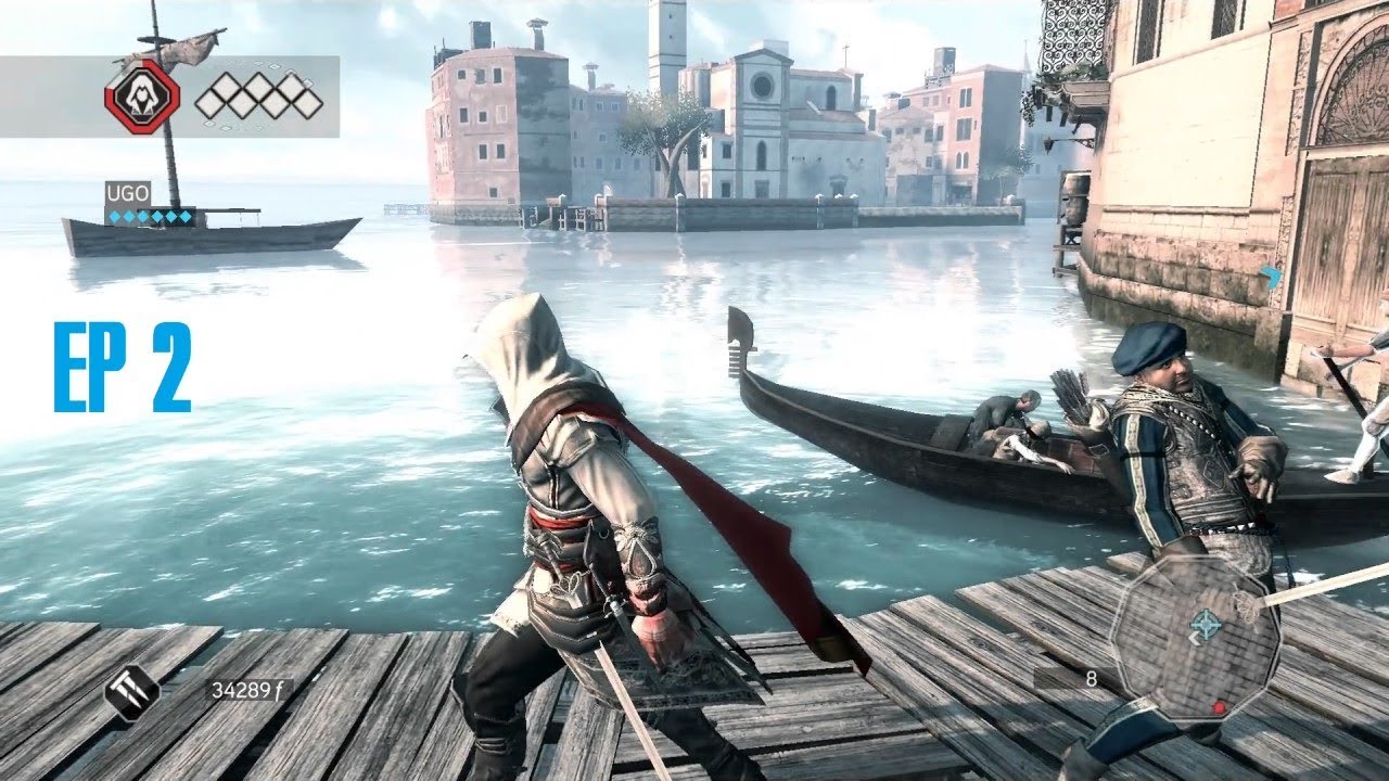 Assassin's Creed II Part 2 + first trick air assassination before