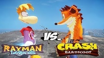 Crash Bandicoot vs Rayman Legends EPIC BATTLE