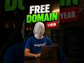 Free Domain for 1 Year? 🤯 #domain #free #shorts