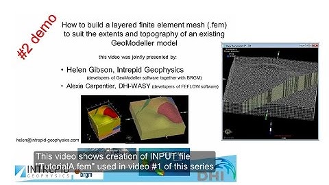 #2 How to build a layered fem mesh suiting the extents & topography of your GeoModeller model
