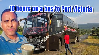 10 hour crazy bus journey to Kenya Uganda border at Port Victoria. From midnight to the next day.