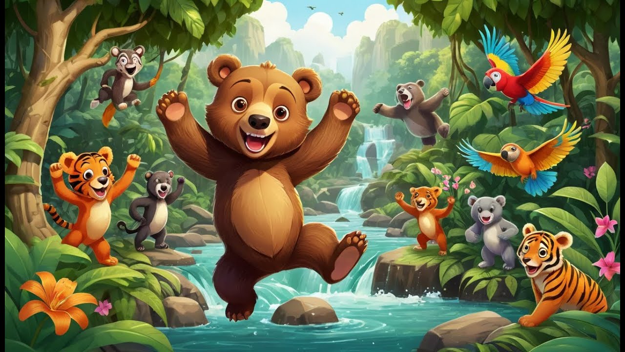 Bear Bear Roar Roar | Wild Bear Song for Toddlers | Fun Animal Rhyme ...