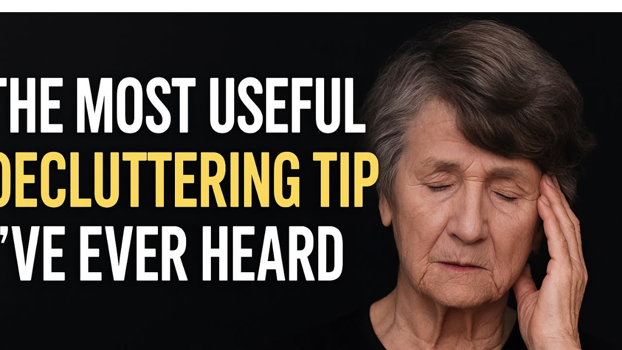 The Most Useful Decluttering Tip I've Ever Heard (Senior reset) - YouTube