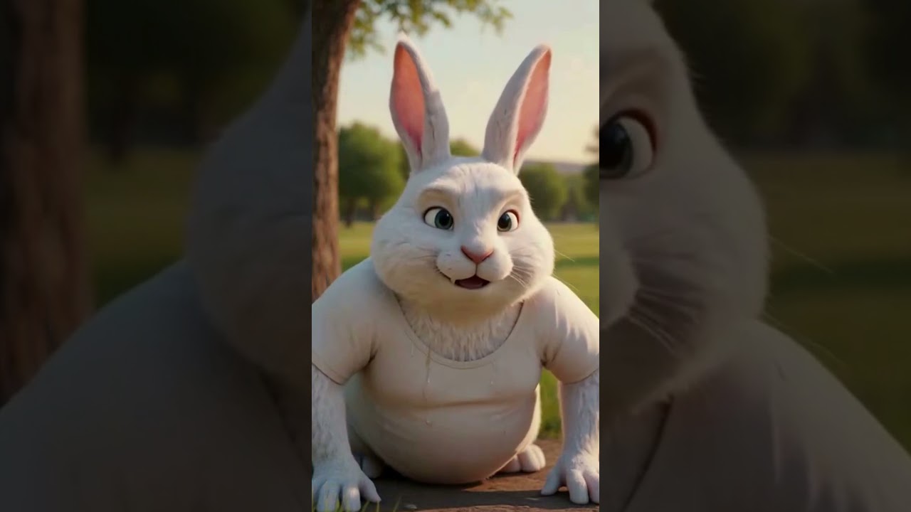 The Proud Fit Bunny | 5s Pixar-Style Motivation,  Pixar style, 3d animation, bunny workout,