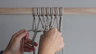 Macrame For Beginners - 28 Days of Knots! Day 26: Fish Bone Pattern