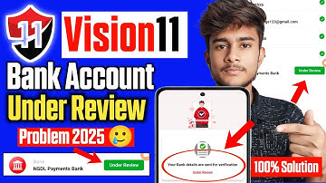 Vision11 Bank Account Under Review Problem | Vision11 Under Review Problem | Vision11 Under Review