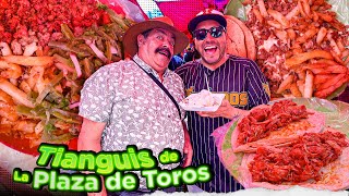 TACOS GIGANTES y las GARNACHAS más ricas del TIANGUIS de la PLAZA de TOROS ft @DonAlvaro​