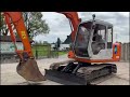 Hitachi ex602 tracked excavator cw front blade