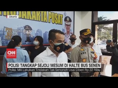 Polisi Tangkap Sejoli Mesum di Halte Bus Senen