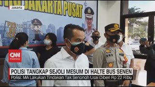 Polisi Tangkap Sejoli Mesum di Halte Bus Senen