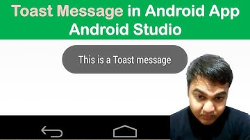 Toast Message in Android App | Android Studio Tutorial (Beginners) HD | All About Android
