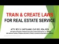 Train  create laws for real estate service realestatebroker realestatetips realestate