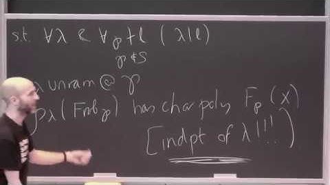 Kevin Buzzard (lecture 15/20) Automorphic Forms And The Langlands Program [2017]