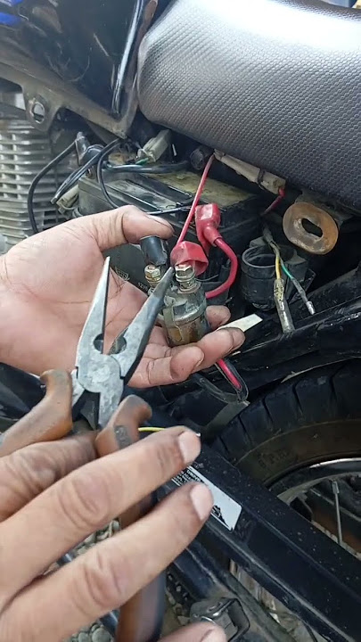 How to test motorcycle starter relay #shorts #starter #relay #car #motorcycle