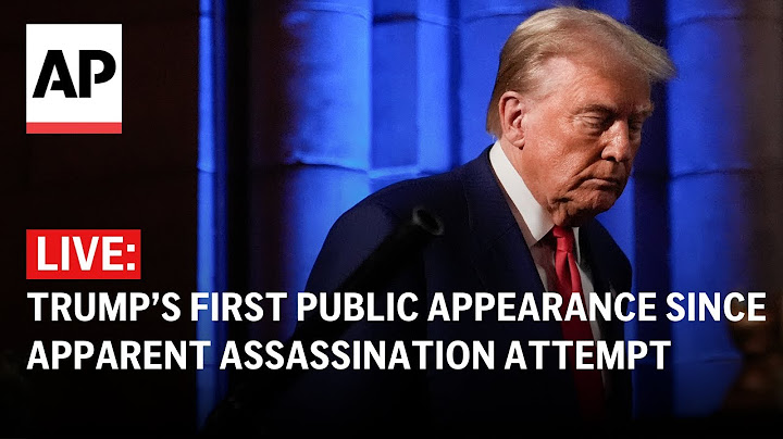 LIVE: Trump's first public appearance since apparent assassination attempt