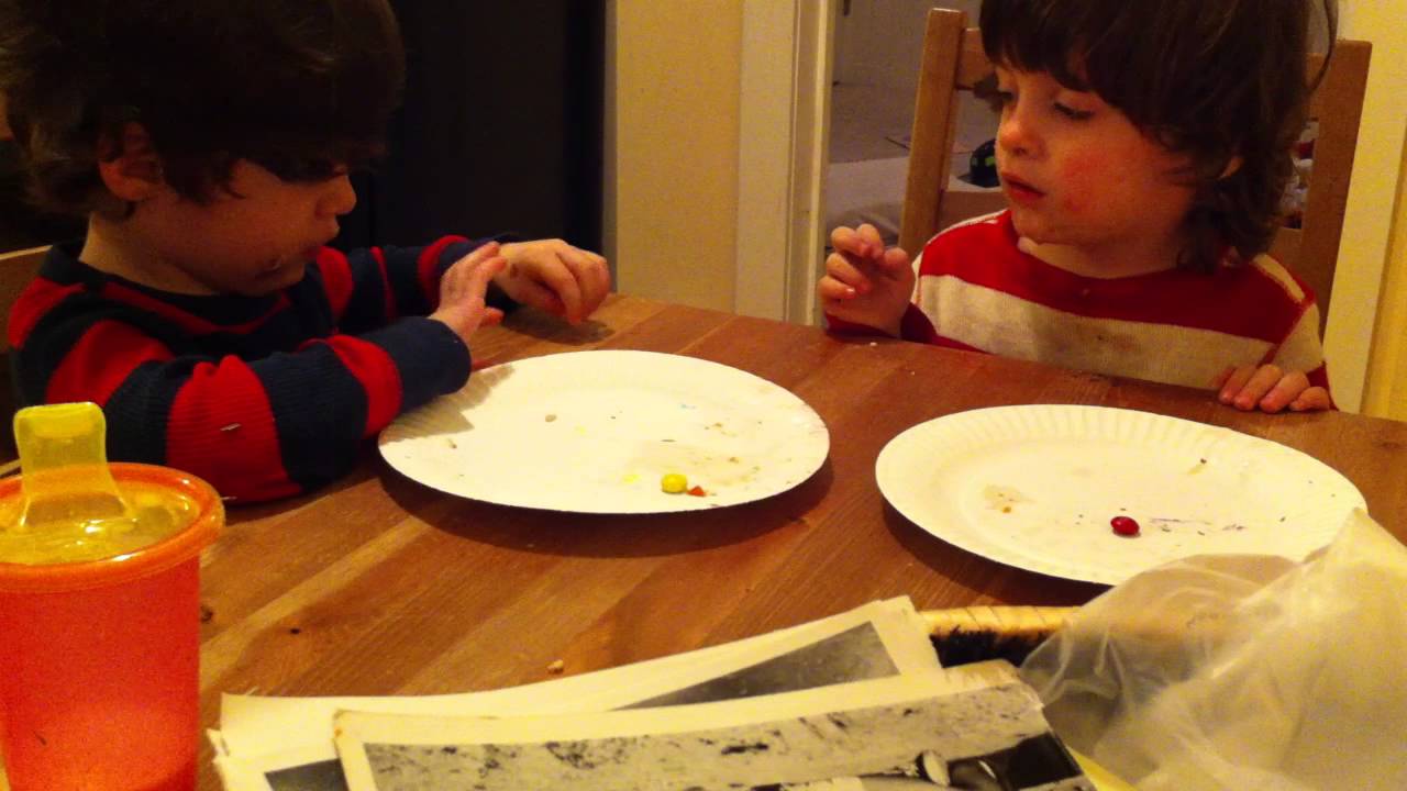 Identical Twin 3YearOlds Do The Marshmallow Test (with MnMs) YouTube