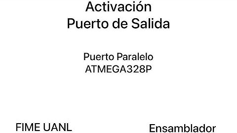 Activación Puerto Salida ATMEGA328P Microchip Studio
