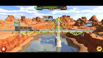 How to build a strong bridge - Bridge construction simulator game 21 22 23 24 or 25 levels gameplay