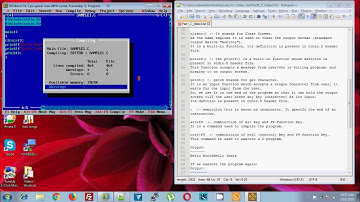 C Part3: Brief Explanation of Hello World Program: Alongwith getch() and clrscr() function.