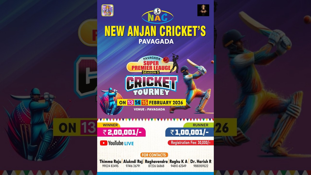 || PAVAGADA SUPER PREMIER LEAGUE | SEASON-05 | DAY-01 | LIVE FROM PAVAGADA || M9SPORTS