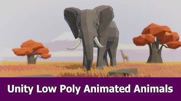 Unity Low poly Asset : Animated Animals