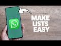 How To Create A Broadcast List On WhatsApp 2025 (iPhone & Android)