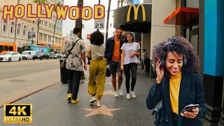 ⭐ Walk Of Fame ⭐ Hollywood Boulevard Walking Tour [4K UHD] - Los Angeles - California