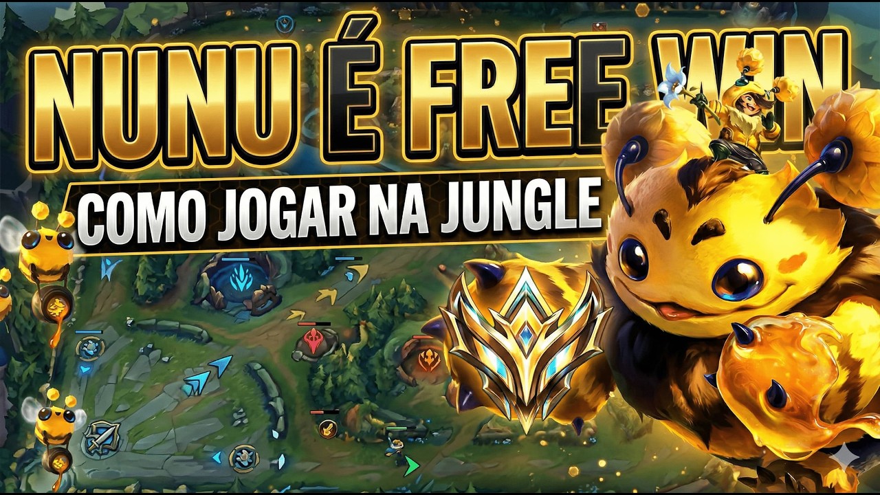 NUNU É FREE WIN! COMO DOMINAR A JUNGLE E SUBIR DE ELO NO WILD RIFT