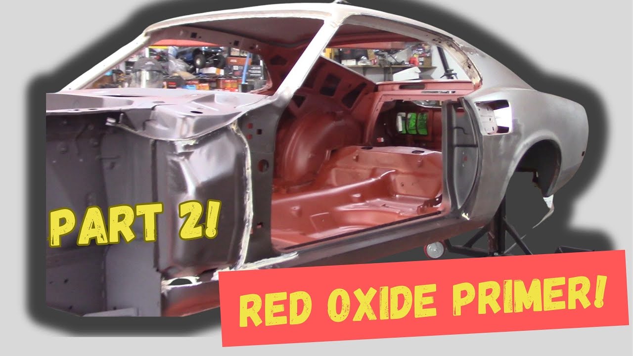 Подготовка внутренней части Mach 1 69 для нанесения красной эпоксидной смолы и защитного покрытия...