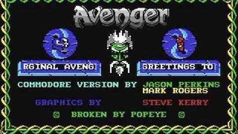 Commodore 64: Avenger game ending by Gremlin Graphics