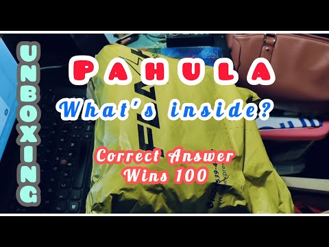 Unboxing Pahula! What's Inside? Prize 100.... @WengBte0425