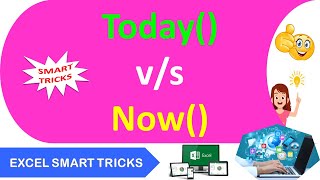 Difference Between Today() & Now() Functions in Excel