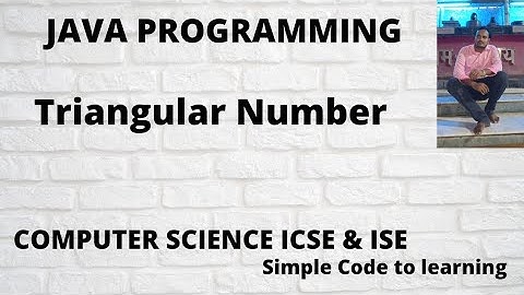Java Program To Check Triangular Number (Hindi)