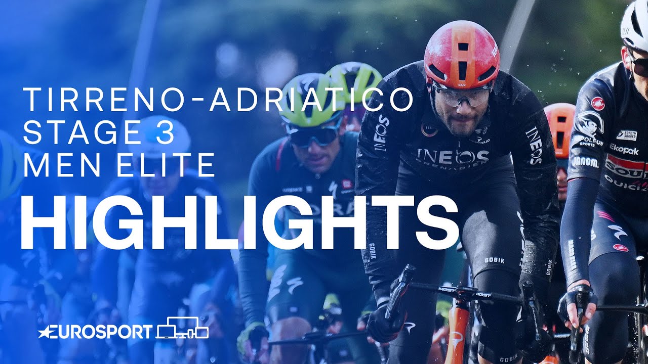 A GRUELLING day in the saddle ☔️ | Tirreno-Adriatico 2024 Stage 3 Highlights | Eurosport Cycling