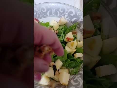 سلطة اليوم جرجير أو جرجير فيديو قصير سلطة عربية اشتهاء م رضي