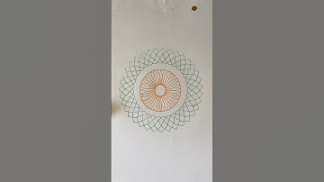 How many rotations did the pen make in total?🤔#art #relaxing #satisfying #spirograph #asmr #shorts