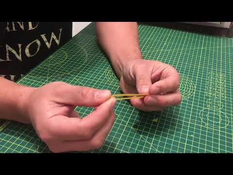Video: How To Tie A Beautiful Elastic Band