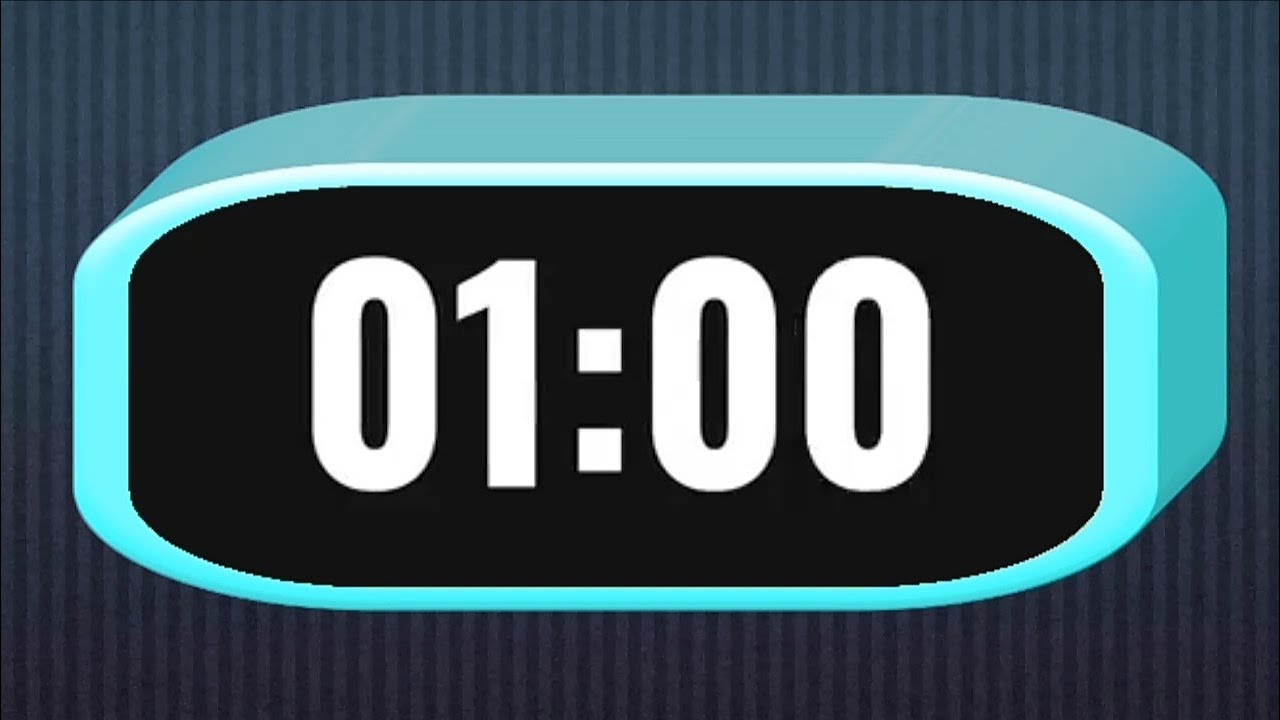 1 minute timer with alarm - YouTube