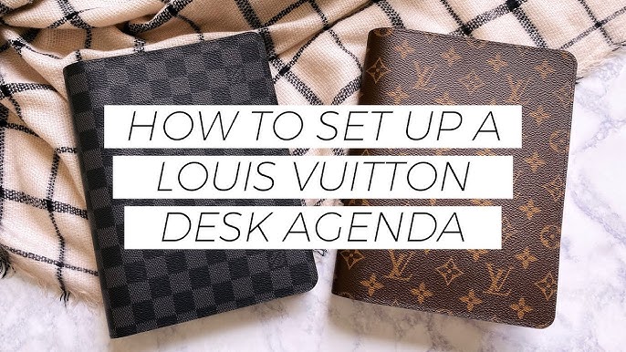 Louis Vuitton Desk agenda in monogram was my first LV agenda. Its purp