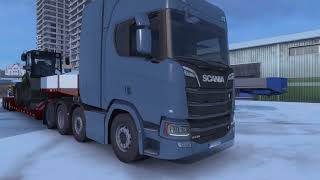 محاكي الشاحنات الاوروبية: مهمه نقل حموله جو الشتاء ❄️ | Euro Truck Simulator 2 screenshot 1