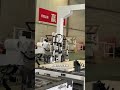 Intelligent CNC door panel lock hole processing production line #machine #cnc #cncrouter #wood