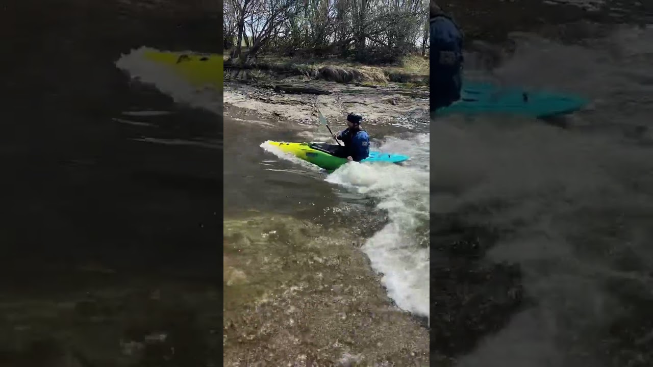 Trying out the new kayak! Antix 2.0! Surfing the waves! 