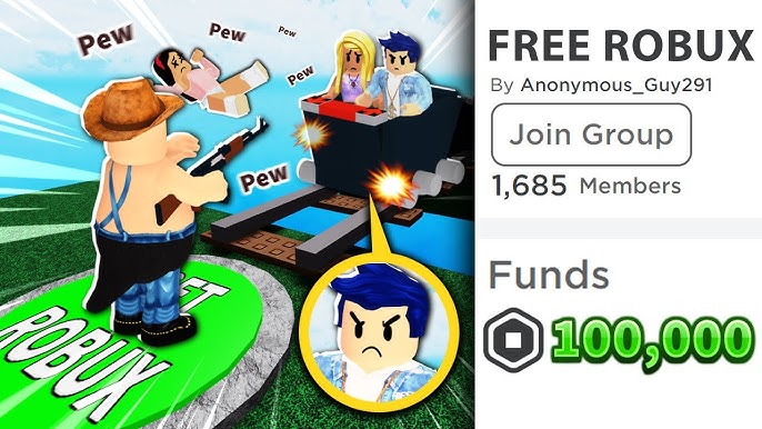 Roblox game GAVE OUT ROBUX for free 