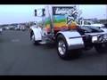 Peterbilt 379 with Detroit Diesel Twin Turbo Does Burnout