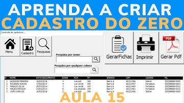 Botão Imprimir em Userform via Código Excel VBA | Criando Cadastro do Zero Aula 15