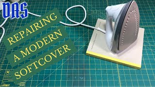 Repairing a Hot Melt Glue Binding in Soft Wrapper Cover // Adventures in Bookbinding