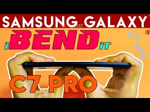 Samsung Galaxy C7 Pro BEND & 2.5D Glass Scratch Test (Durability Test) 💁Slim But Really Strong💪?