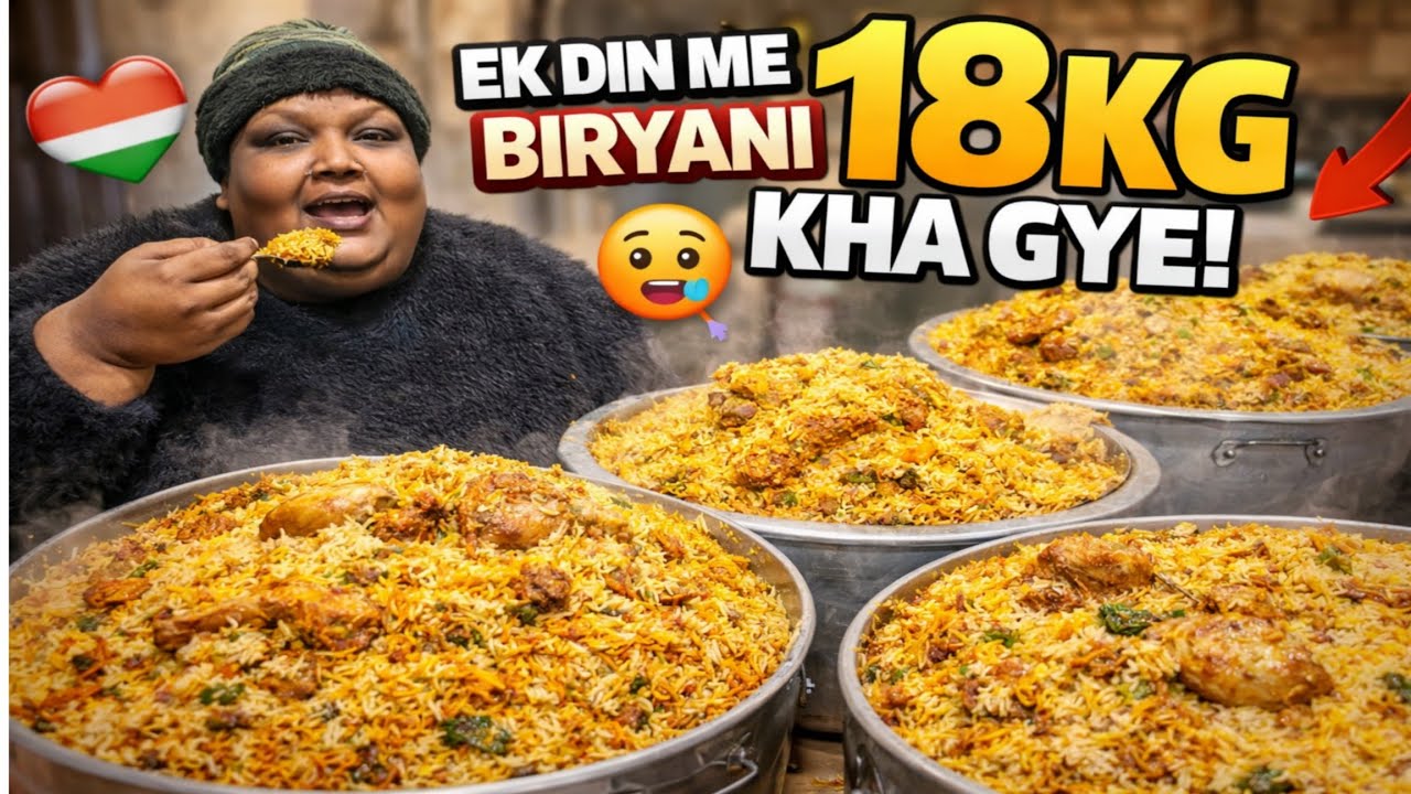 8 गिलास के बने हुए चावल की बिरयानी आज का गए आज सनी मोटा | indians biggest foody| 8 kg biryani in day